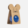 Balle rebondissante souris - Bleu paillettes