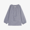 Blouse d'école mini vichy gris Pomme